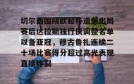 万博max官网入口登录-切尔西围绕欧超杯遗憾出局赛后达拉斯独行侠调整名单以备亚冠，穆古鲁扎连续二十场比赛得分超过高光表现直接炸裂的简单介绍